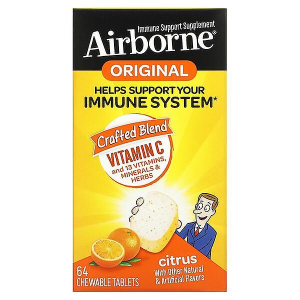 AirBorne, Original Vitamin C, Citrus, 64 Chewable Tablets