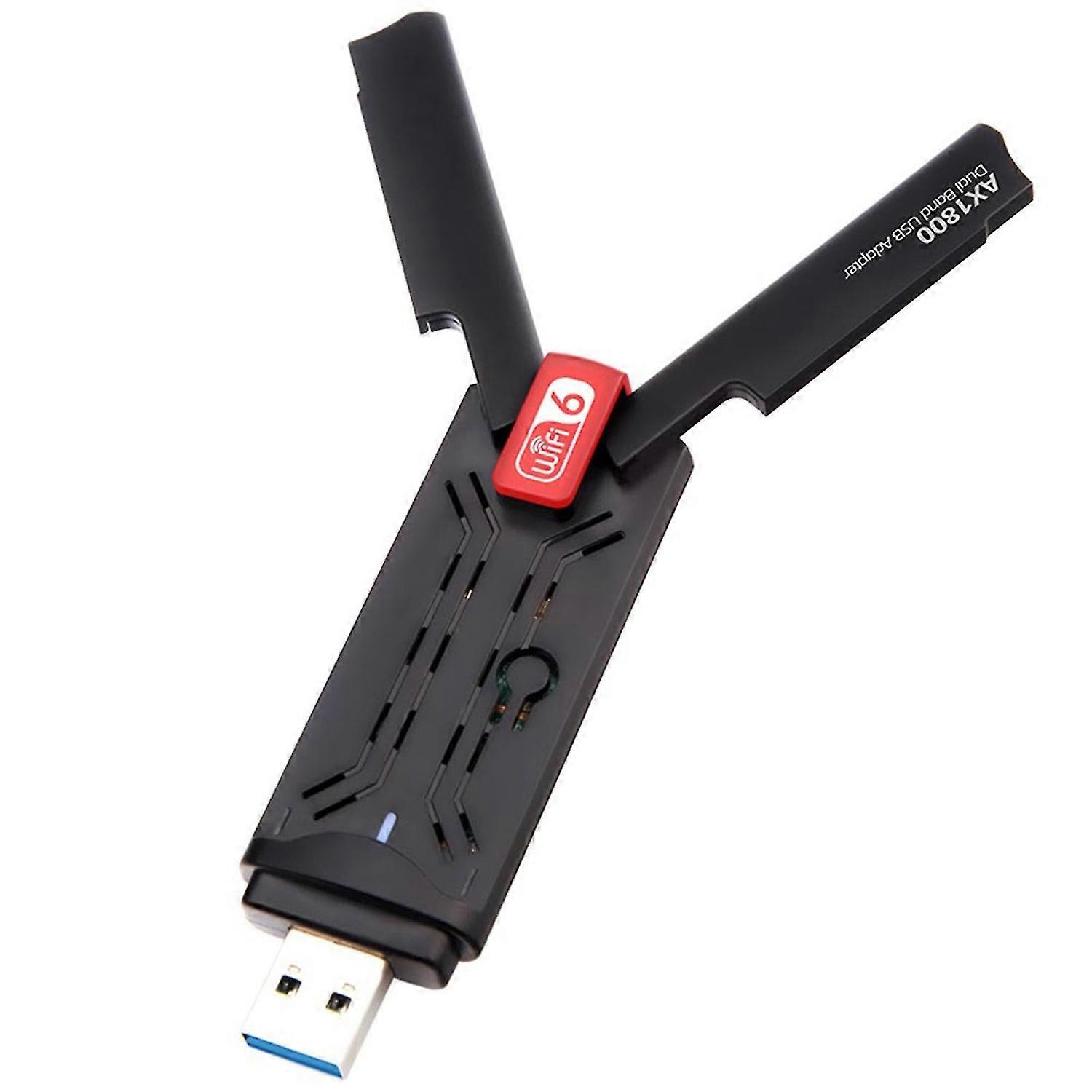 AX1800 Wireless Network Card Driver-free Dual Band WiFi6 1800Mbps USB 3.0 WiFi Adapter LAN Receiver 