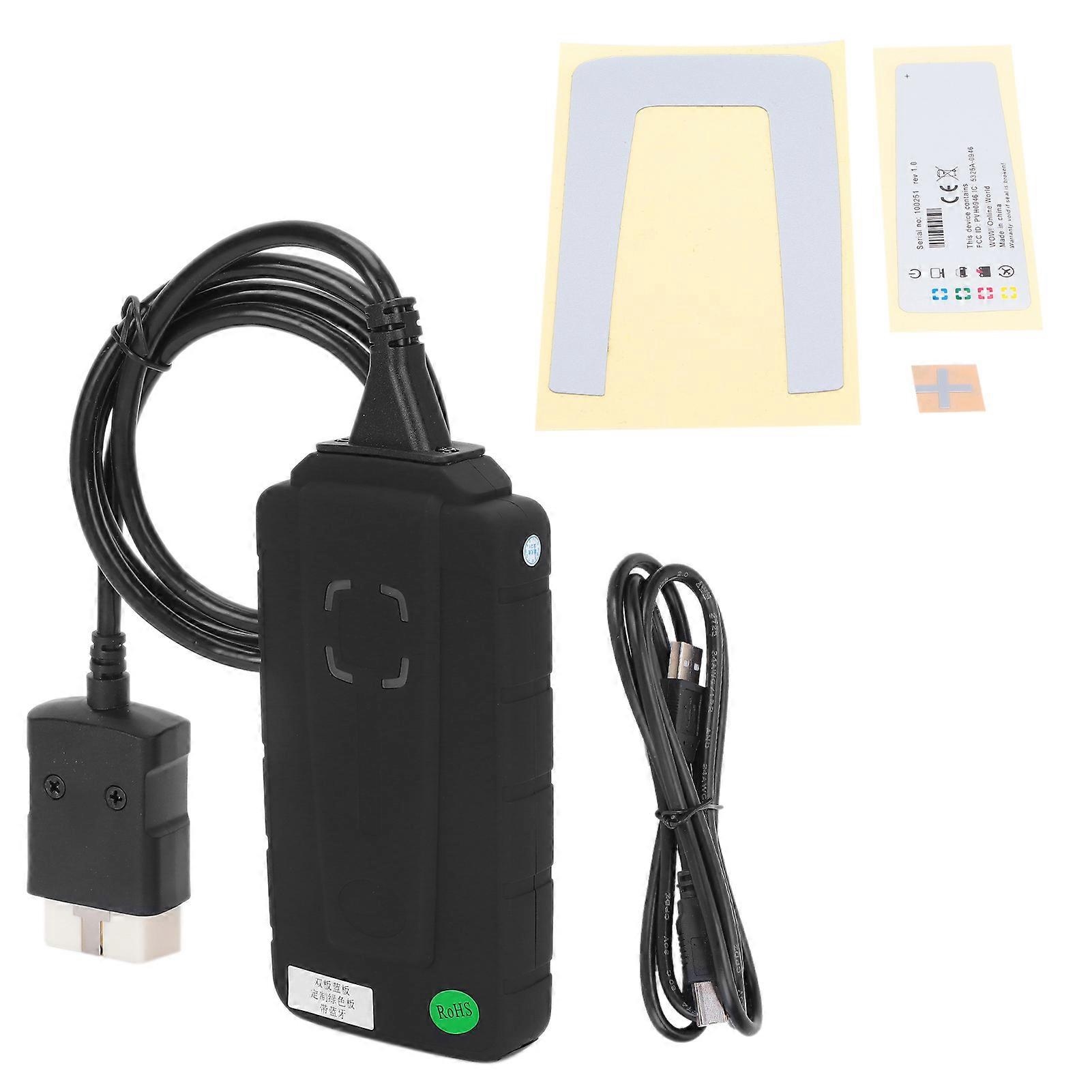 Bluetooth OBD Scanner Fault Codes Reader Professional USB Diagnostic Tool with Indicator for Cars Trucks E2U911