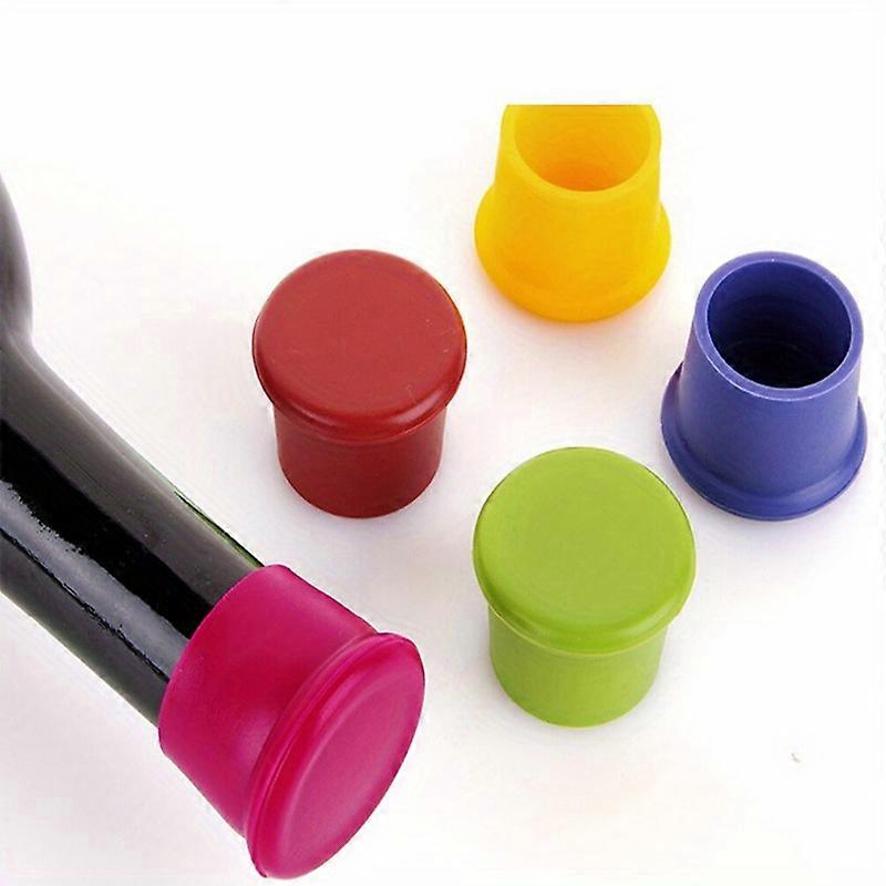 3pcs Durable Flexible Silicone Leak Free Wine Champagne Bottle Stoppers Round Silicone Red Wine Beer Bottle Sealers Beverage Closures Kitchen Bar Eid