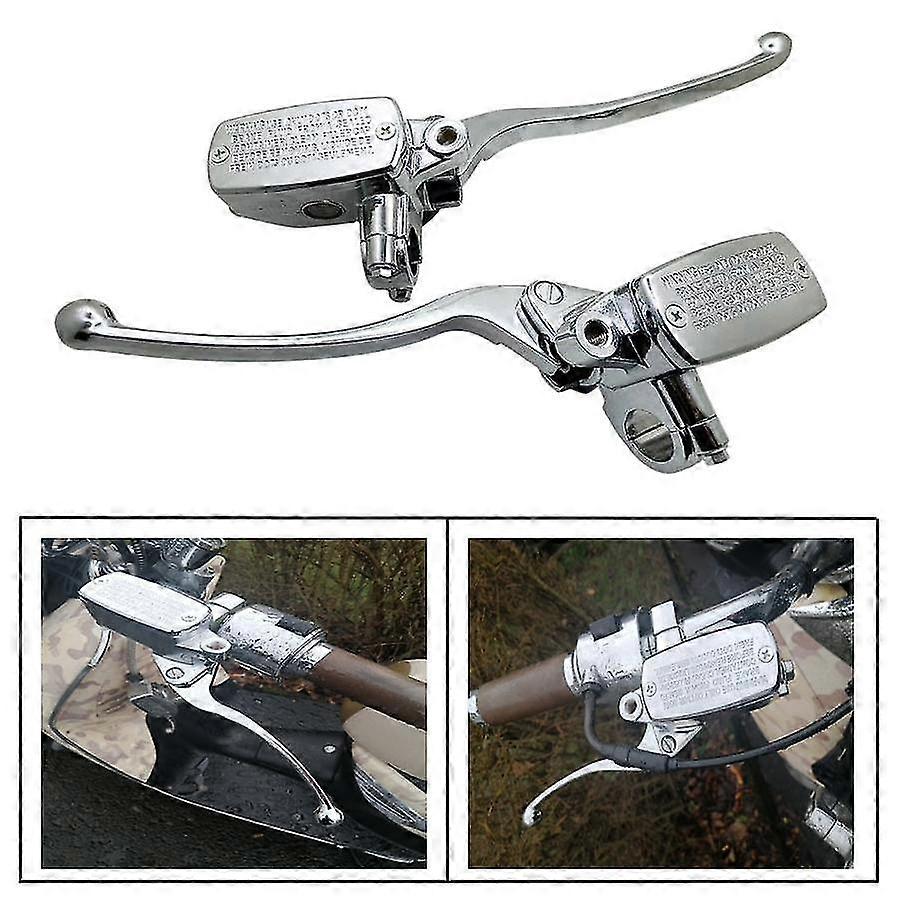 מעולה עבור הונדה Valkyrie Gl 1500 Vt צל 1100 Vtx 1300 Chrome 1 "אוניברסלי אופנוע בלם מצמד מאסטר צילינדר מנופי מאגר