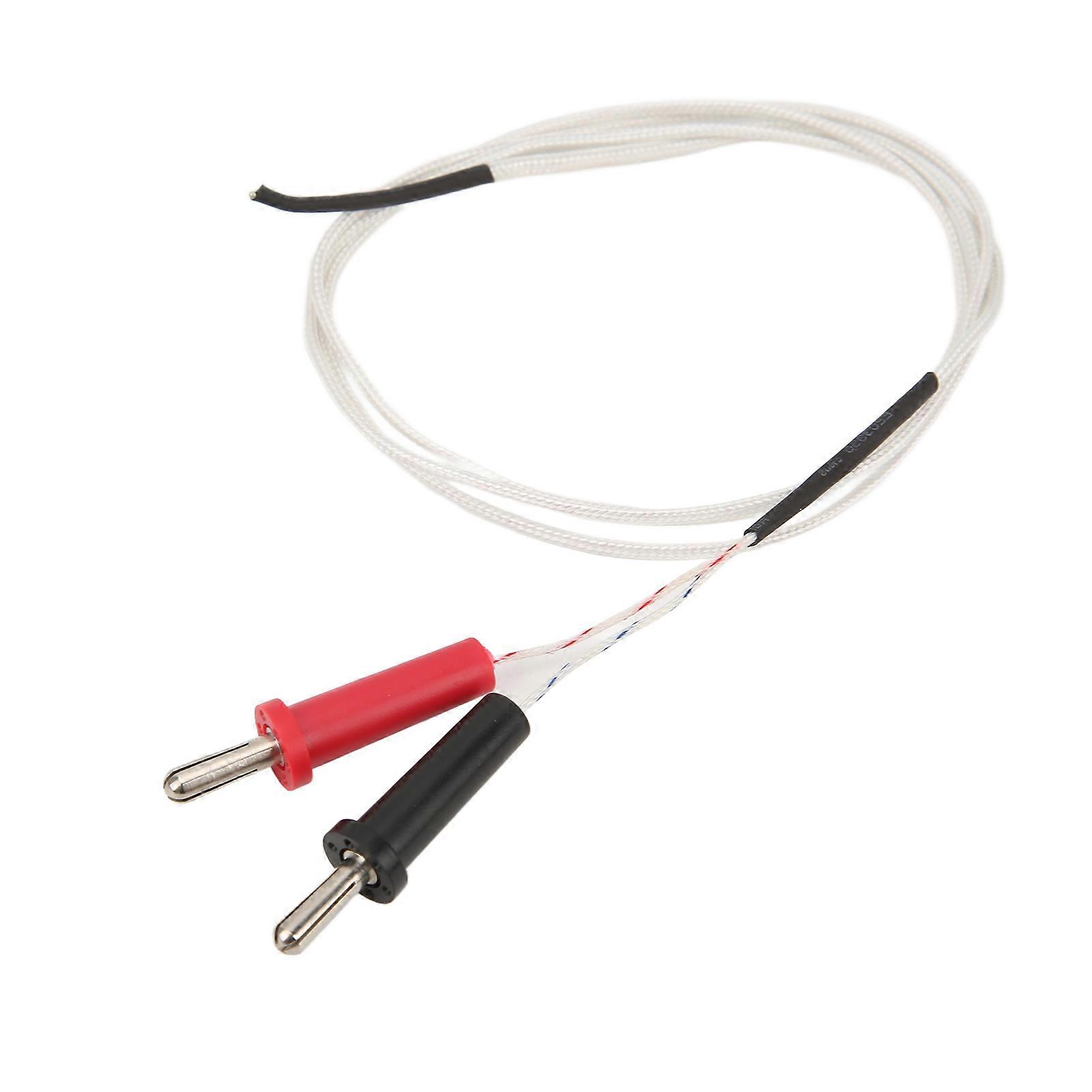 UA23 Temperature Probe Cord 4mm Thermocouple Sensor ?50~400 Double Head Thermocouple with Large Range for Multimeter