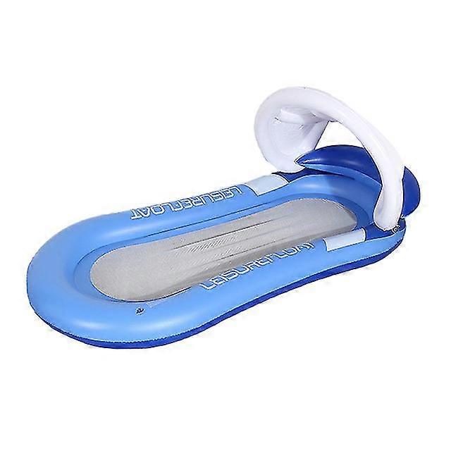 Lot De 2 Hamacs Gonflables Bleus Pour Eau – PVC Et Nylon, Avec Oreillers Intégrés, Portables – Parfait Pour Plage, Piscine Et Lac