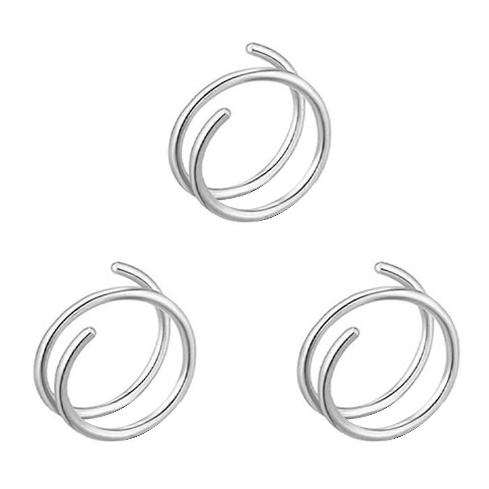 6/8/10mm Double Spiral Nose Ring  Dual Spiral Nose Ring Spiral Nose Hoop