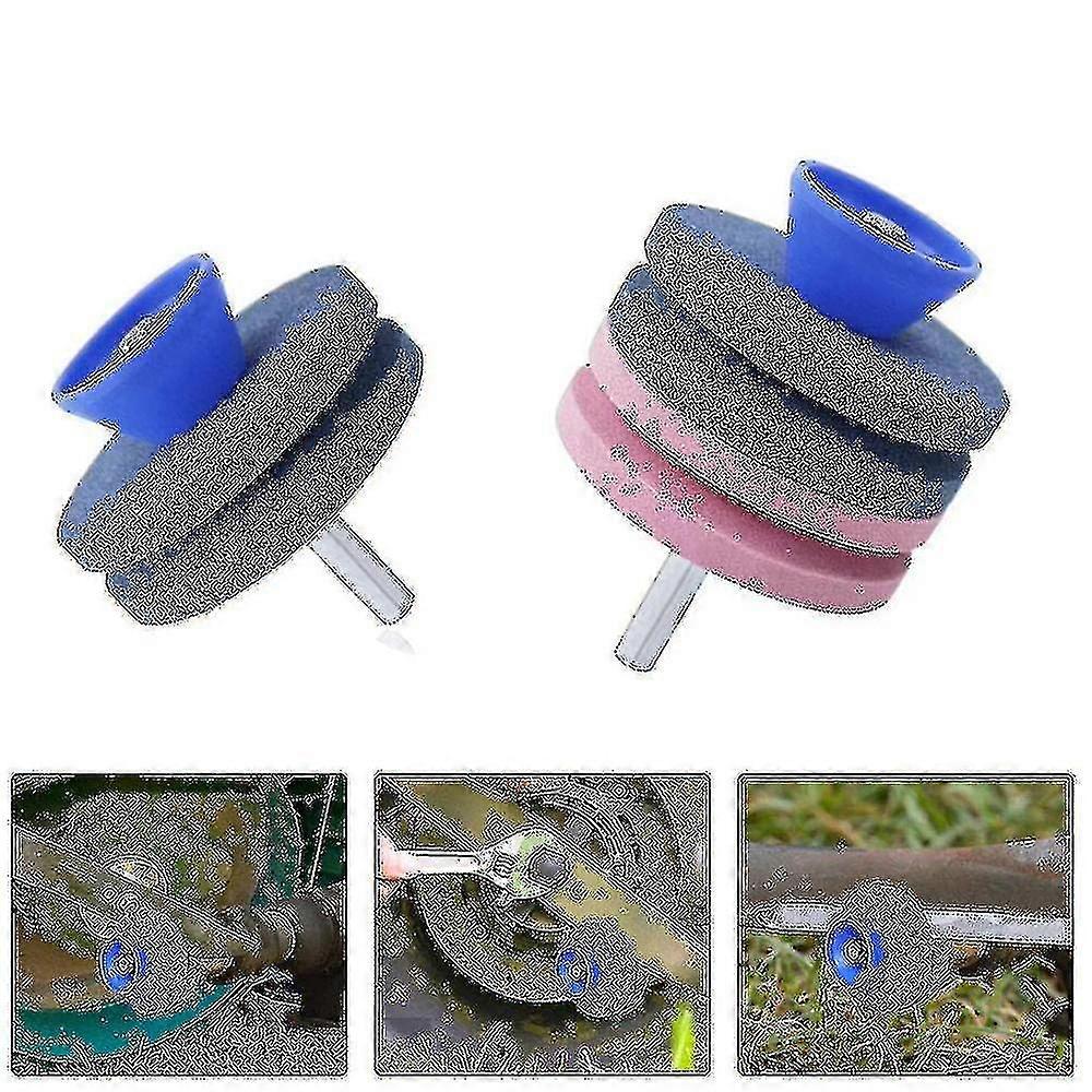 Multi-purpose Garden Lawn Mower Sharpener Stone Knife Grinder Drill Garden Tools
