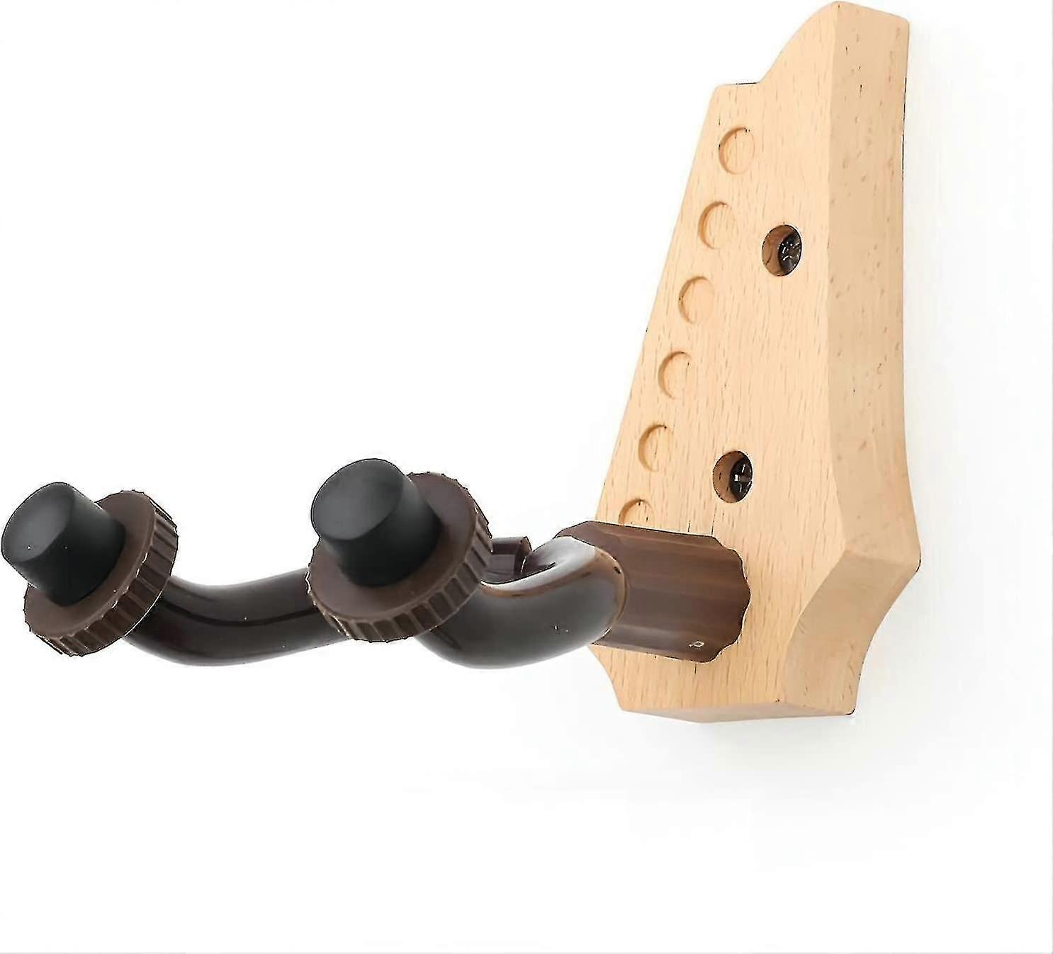 1pack trägitarrhängare väggfäste, gitarrkrokar för vägg, gitarrstativ för 1 gitarr, gitarrvägghängare för basgitarrstativ ukulele akustisk och