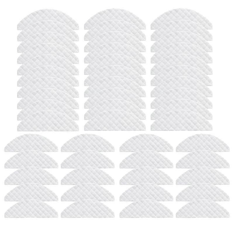 50pcs Mops Cloths Disposable Wipes Parts Accessories For Eve Plus Robot Cleaner Sweeper