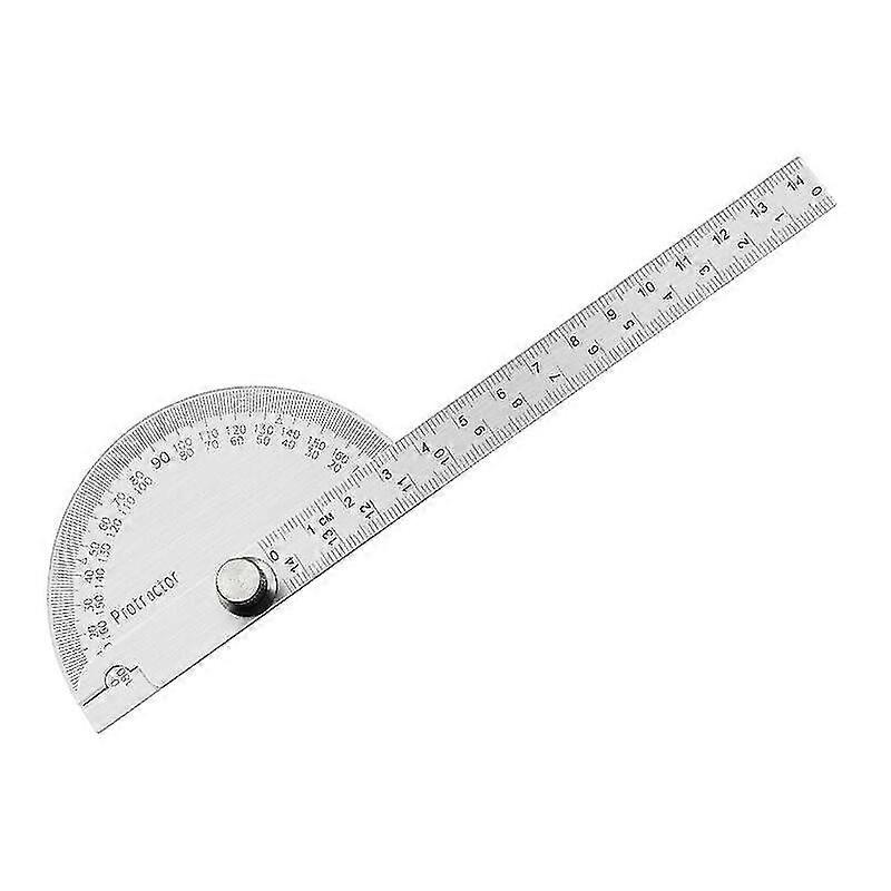 Stainless Steel 180 Degree Protractor Goniometer Protractor Electroplating Crday Gift