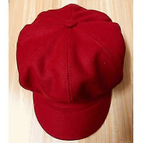 Women Boy Ed Beret Cap Warm Visor Hat Flat Ed Cap
