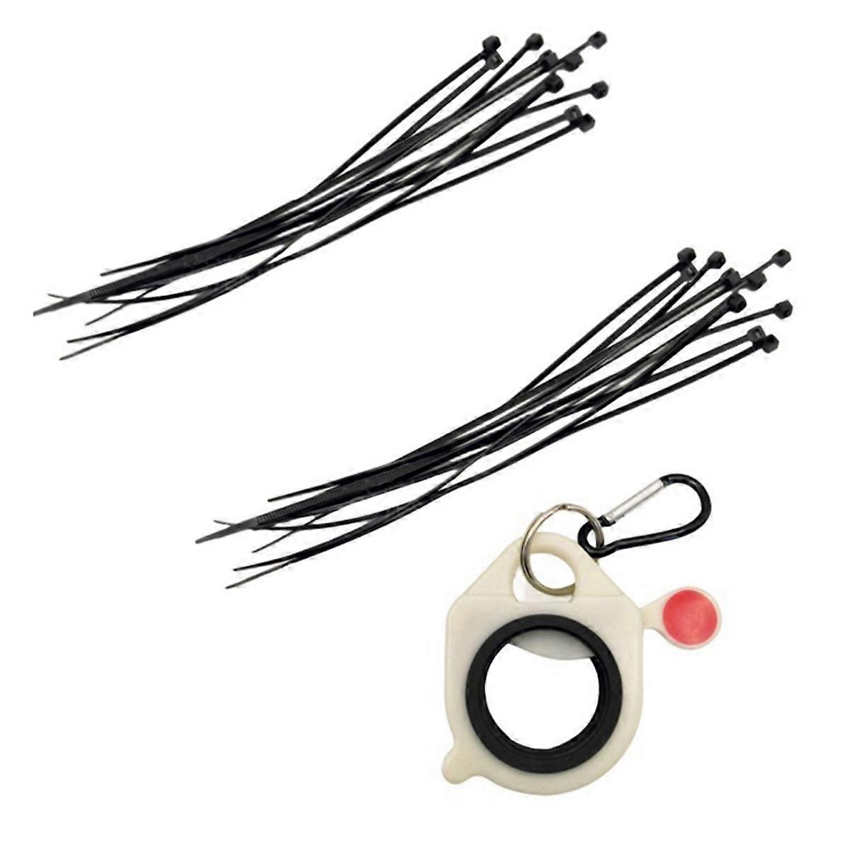 Zip Ties Holder Keeper for Electrical Wire Ties Portable Hardware Tool Storage Glow in the Dark Zip