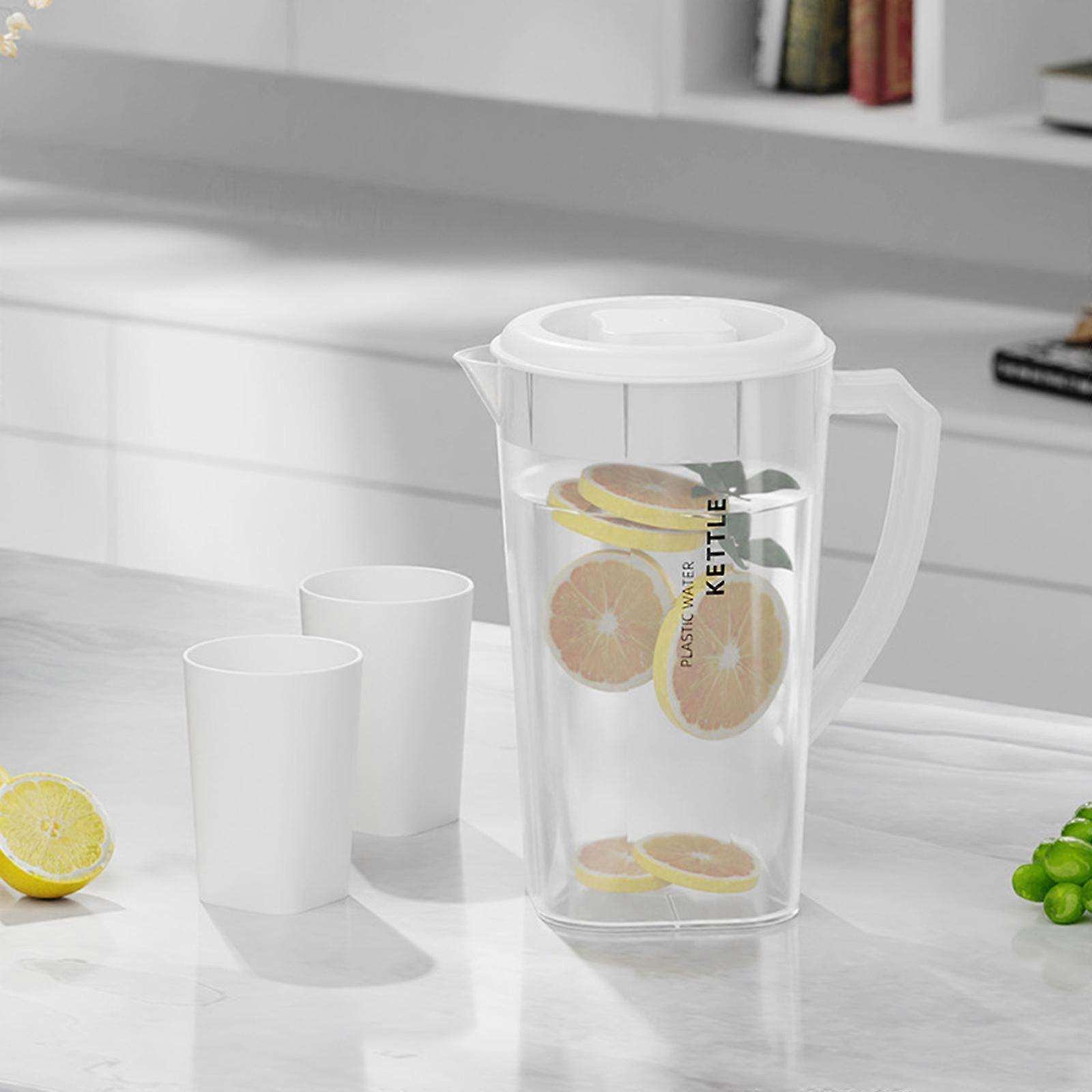 Cold Kettle With Faucet Filter In Refrigerator 2.2L Large Capacity Storage For Fruit Dispenser With Top And Spigot Fruit Teapot Lemonade Bucket FLYE33