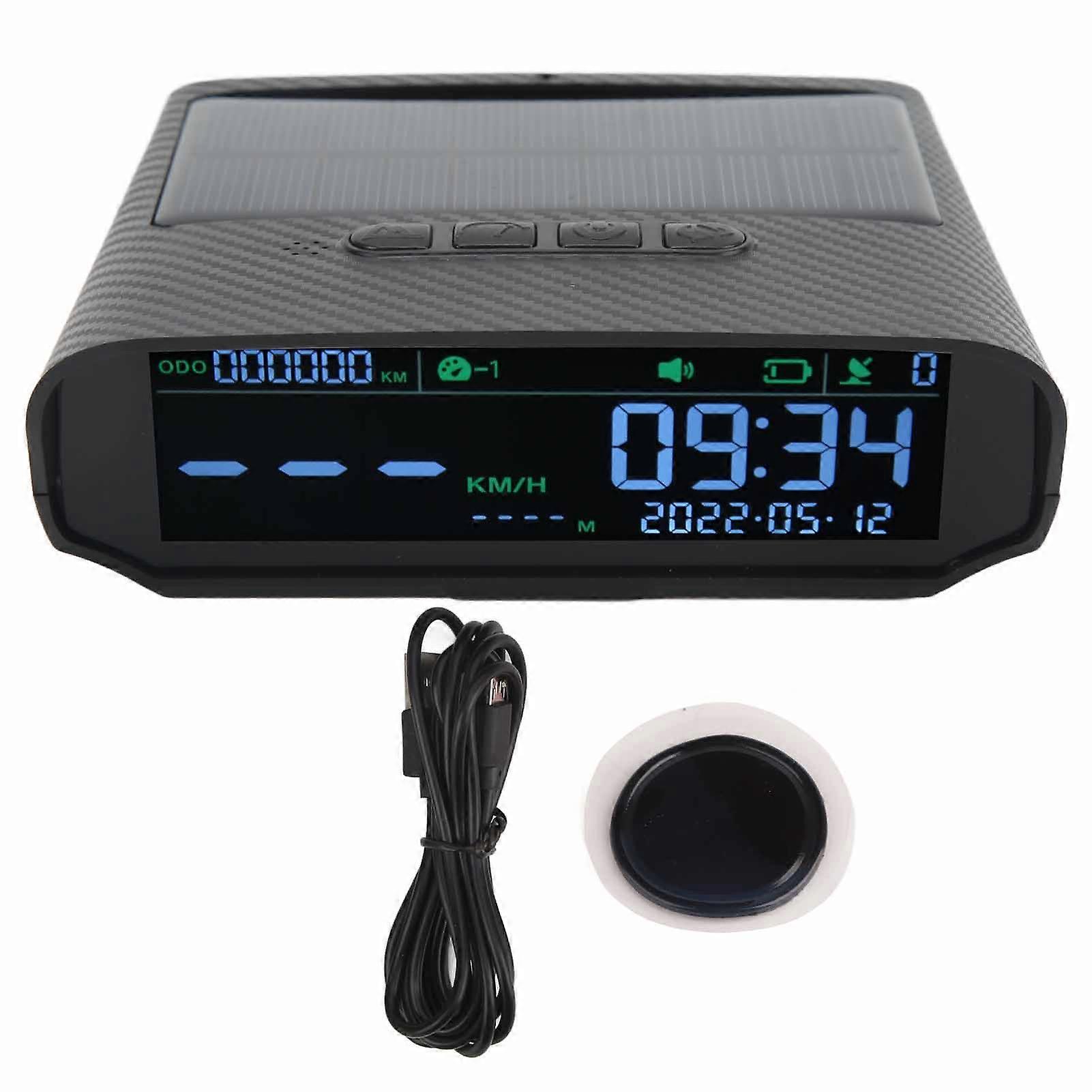 Auto Smart HUD Display GPS Tacho Überdrehzahl Warnung LCD Display Carbon Fiber Stil Universal für Fahrzeug