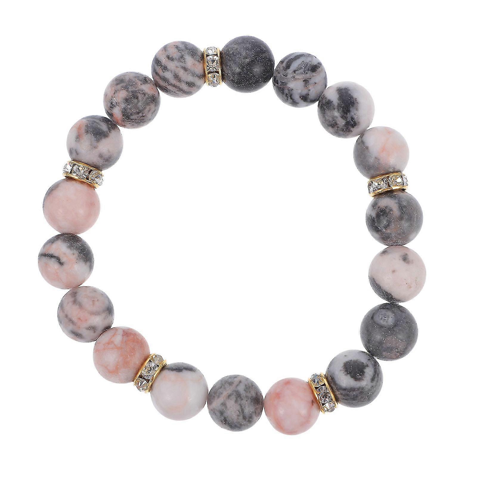 1pc Hand Woven Bohemian Natural Crystal Stone Bracelet (Assorted Color) Z