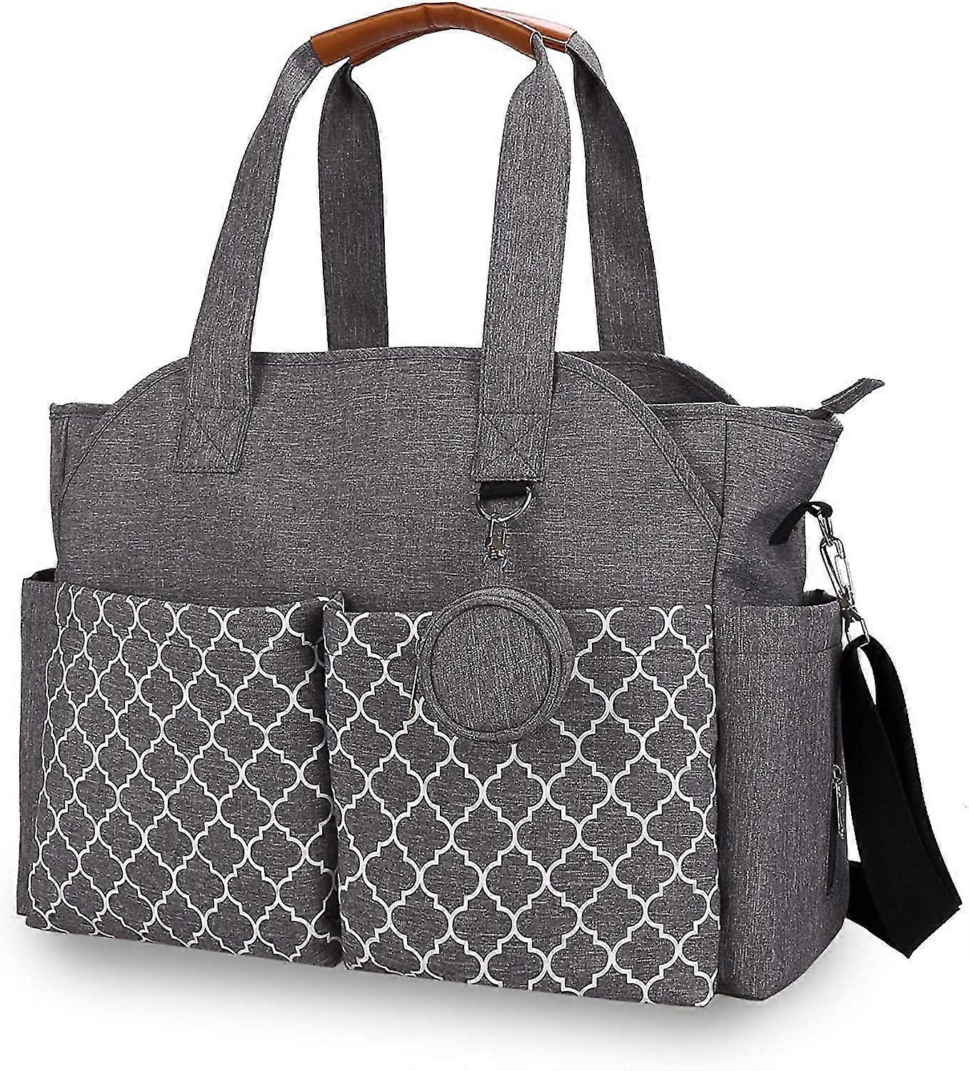 Diaper Bag Tote With Changing Station Upgrade Multi-function Baby Bag Gift