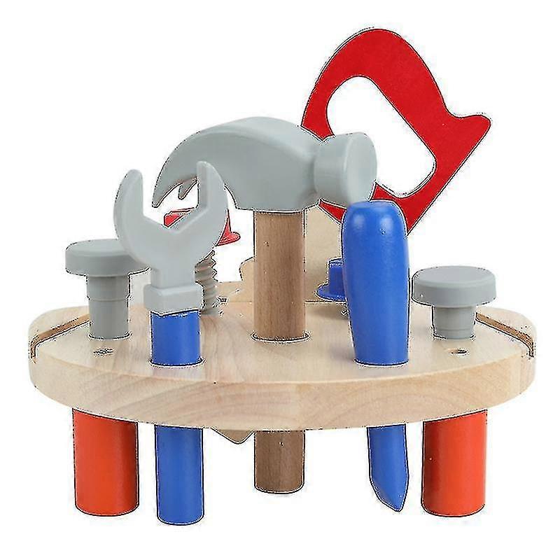 Children Screw Screw Assembly Toy Baby Puzzle Disassembly Assembly Building Blocks Boy Wooden Tool Table Set Starlight