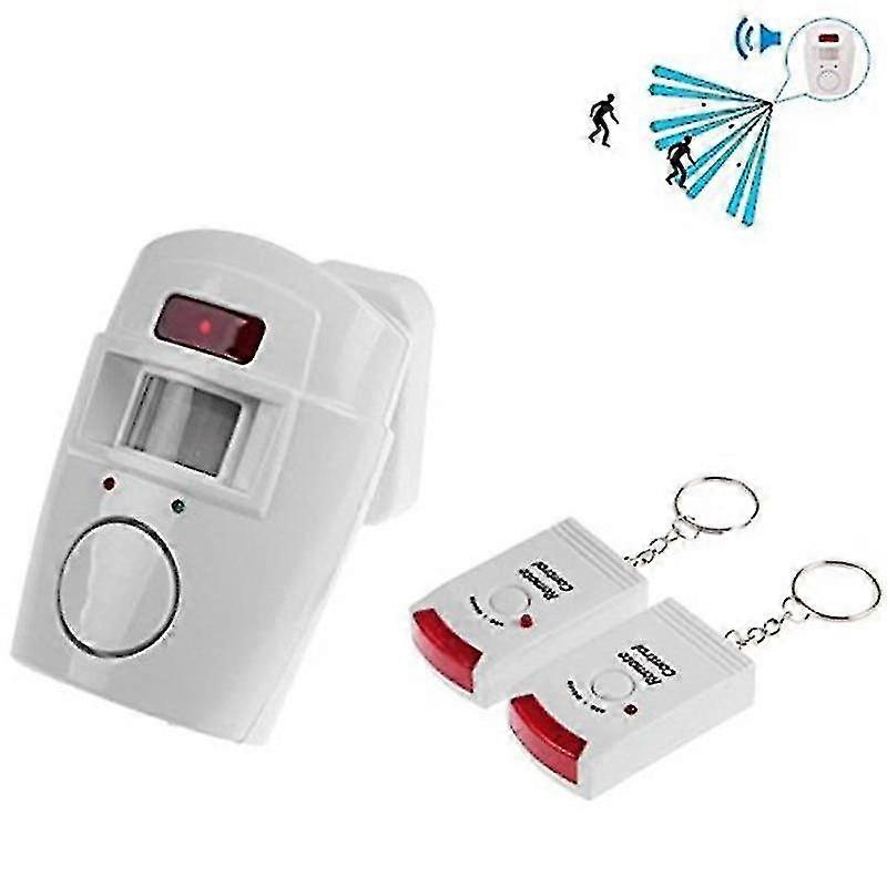 Wireless Remote Controlled Mini Alarm With Ir Infrared, Motion Sensor Detector
