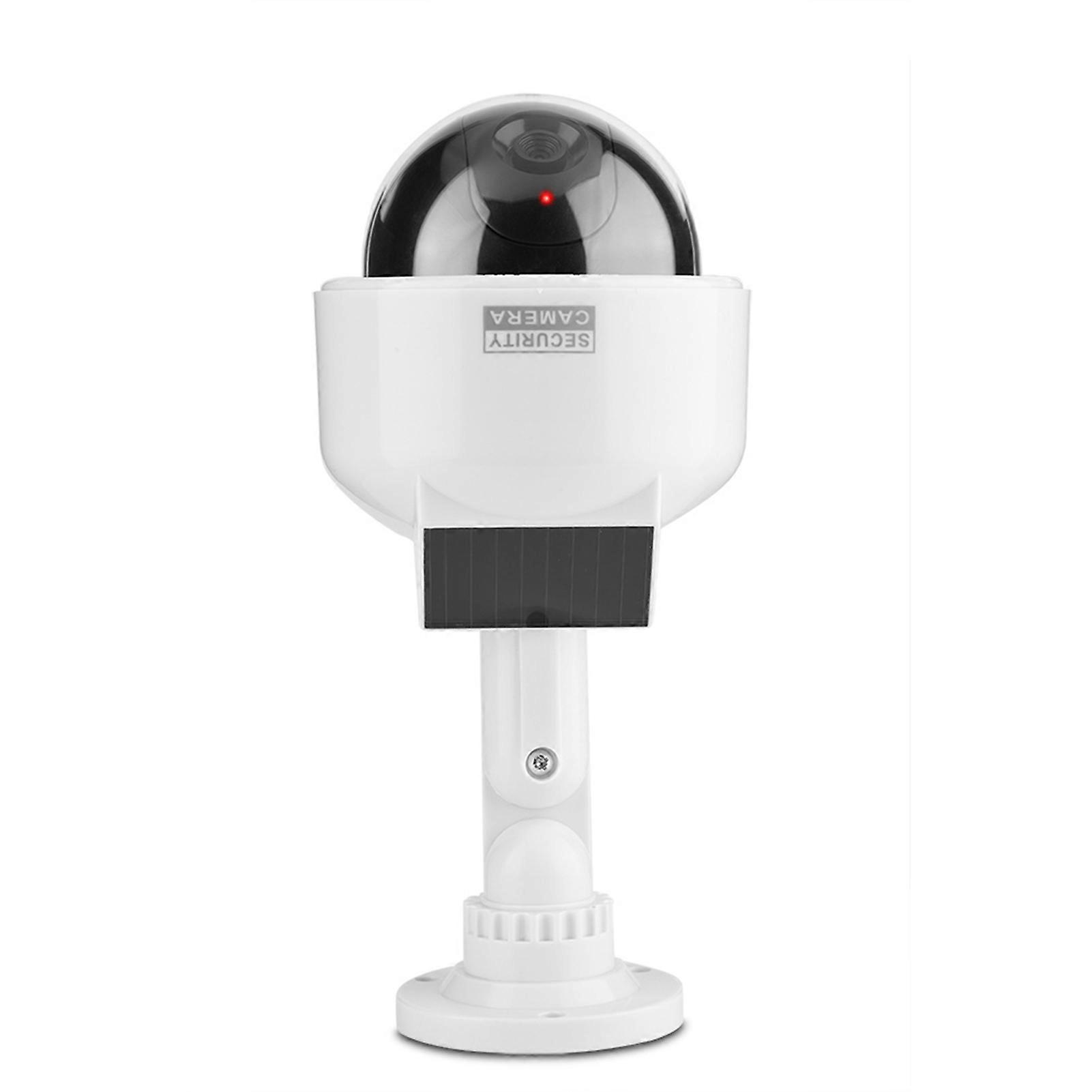 Dummy Camera Indoor & Outdoor Realistic Dome Shape Solar Security Camera for Home/ Warehouse