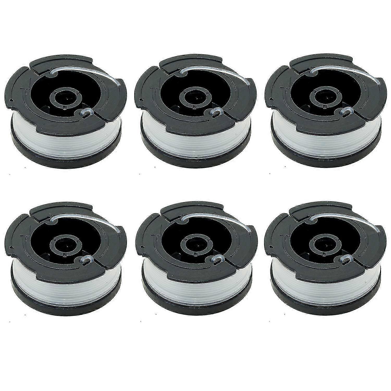 Pack Of 6 Spools A6481 A6485 For Black Decker String Trimmer