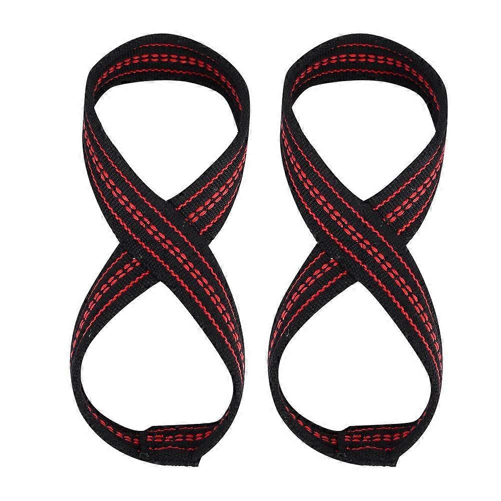 Weight Lifting Straps, Soft Nylon Figure 8 Gym Training Support Hand Protective Sleeves