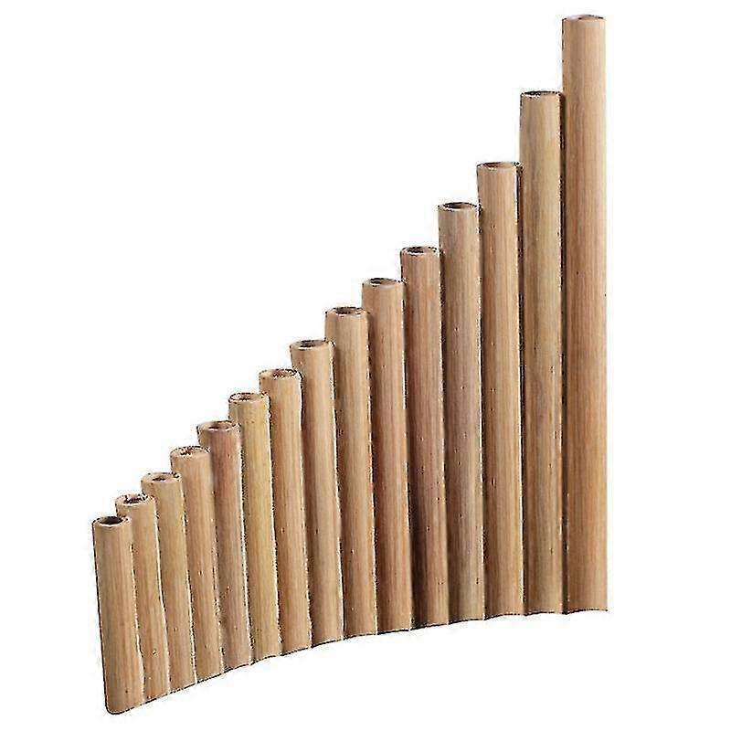 パンフルート15パイプ天然竹管楽器パンパイプGキーパンパイプハンドメイド木管楽器XXF