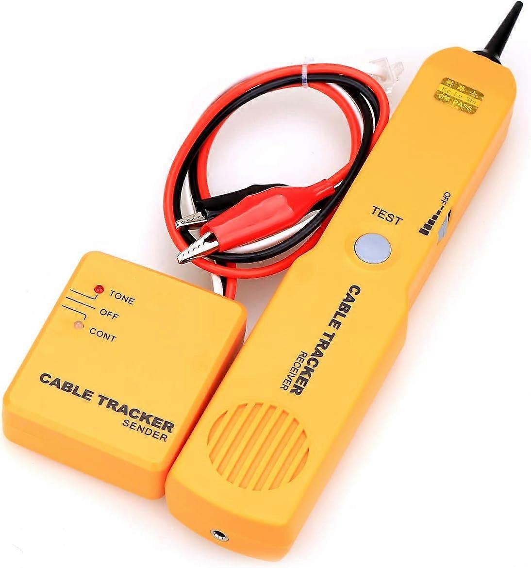 RJ11 Network Cable Tester Line Finder Detector Tool Yellow