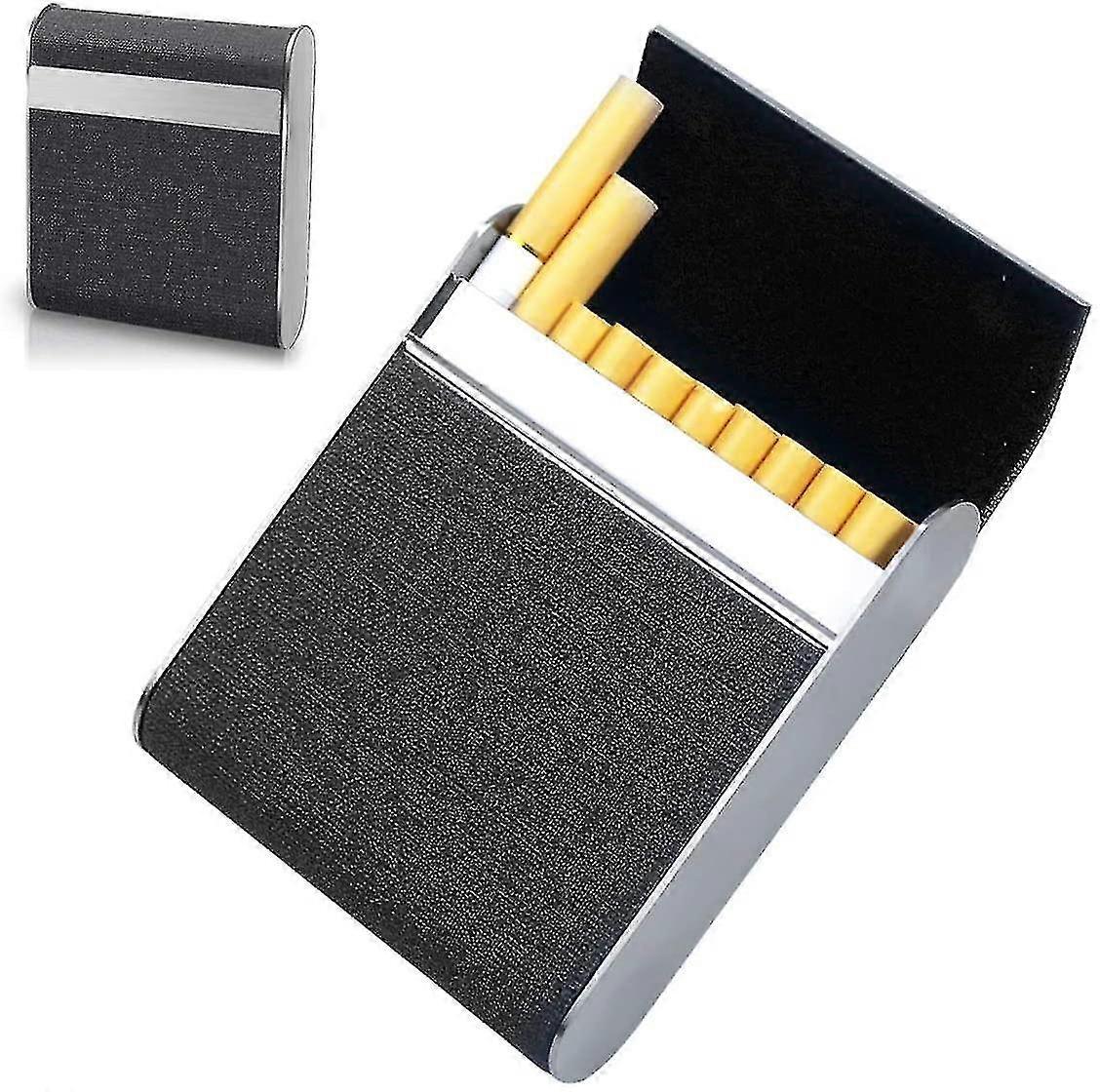 Cigarette Case Stainless Steel, Netspower Cigarette Box With Magnetic Closure