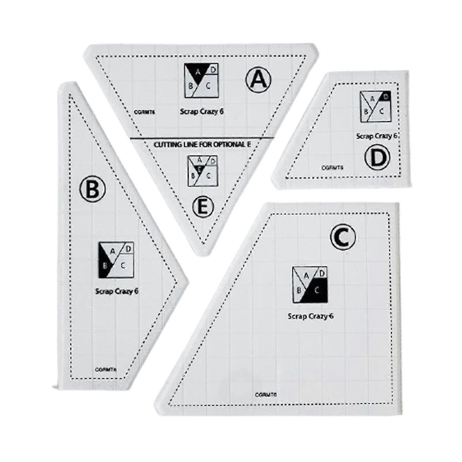 Creative Quilting Cutting Template Square Cloth Sewing Ruler Clear Acrylic Patchwork