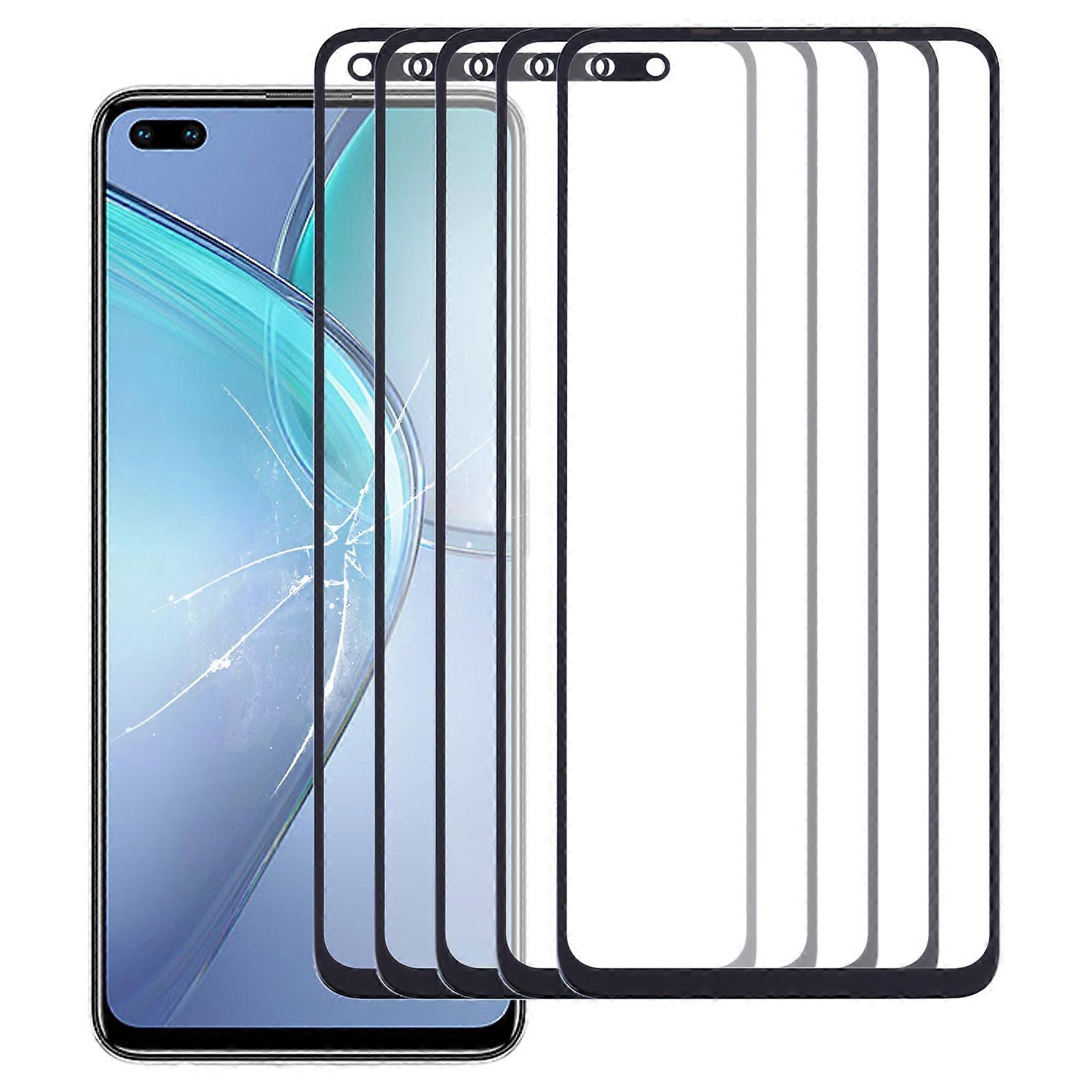 5 PCS Front Screen Outer Glass Lens for Infinix Zero 8