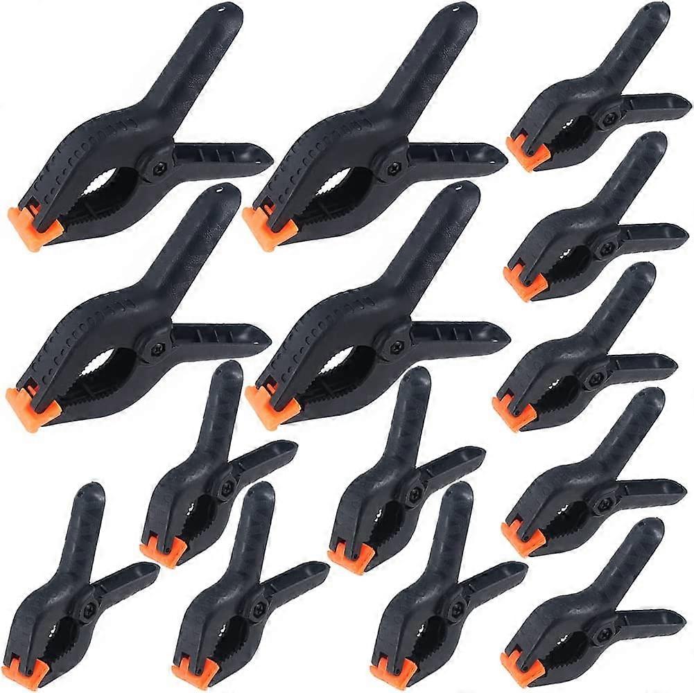 Grampos da mola do nylon, 14 peças plásticas fortes Grip Clips-4 polegadas e 6 polegadas, as mandíbulas abertas a 60mm