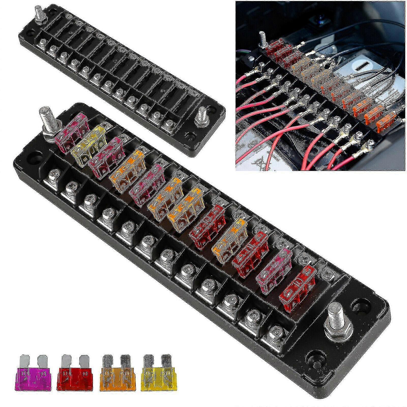 12 Way Blade Fuse Box Holder