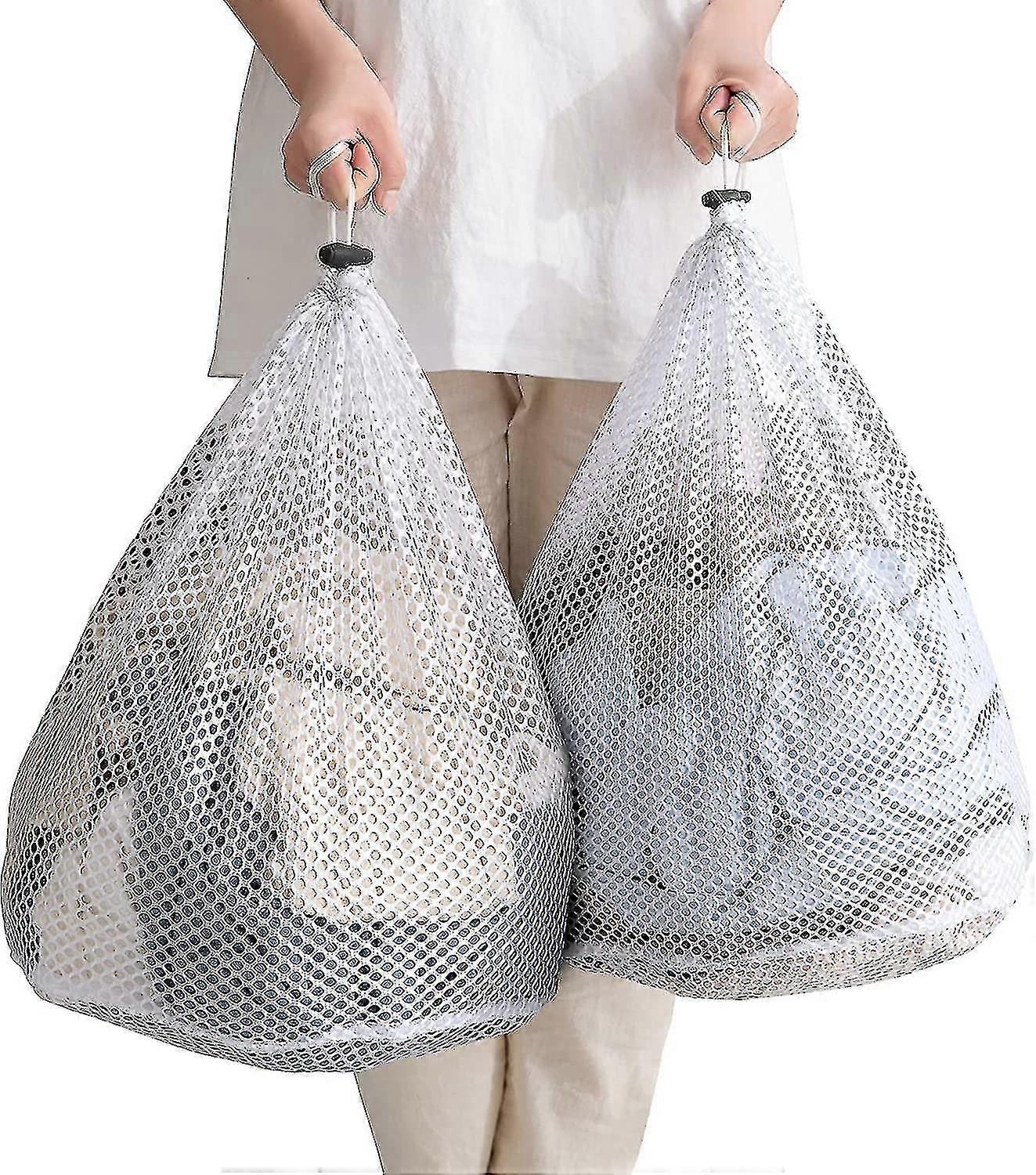 Mesh Laundry Bag 31" X 24"inches, Extra Large Laundry Bags With Drawstring,machine Washable For Travel, Factories,college Dorm, Apartment, H