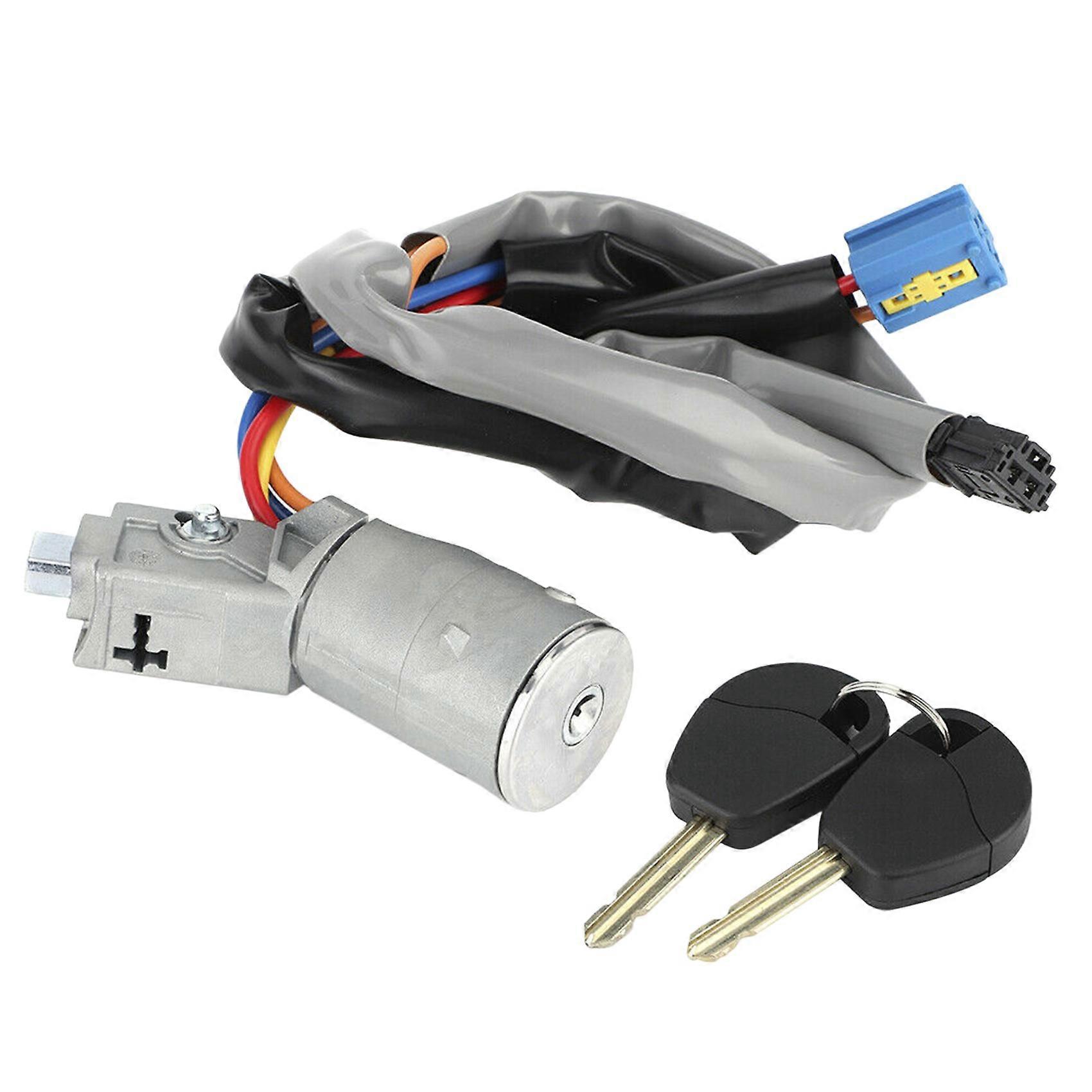 Car Ignition Key Auto Ignition Lock Starter Switch with 2 Keys 4162.CF Fits for Berlingo Partner
