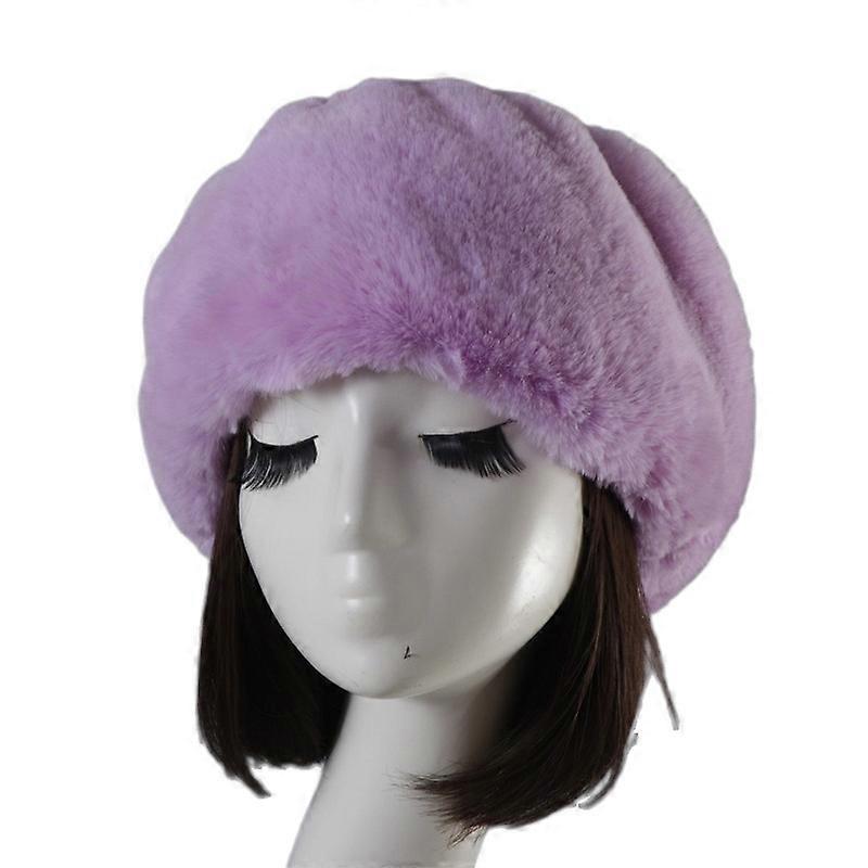 Faux Fur Headband with Elastic for Women's Winter Earwarmer Earmuff
