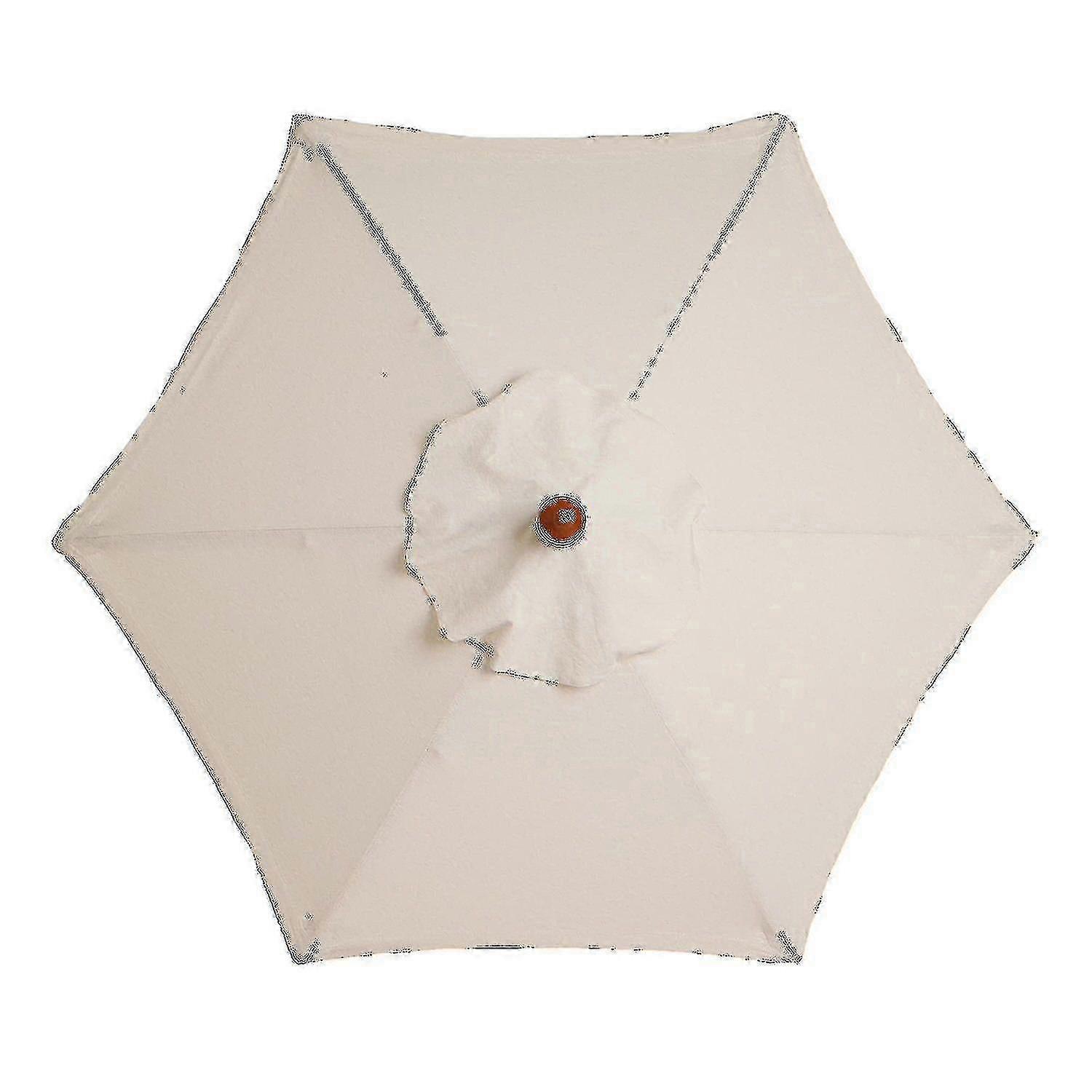 3m Round Garden Parasol Umbrella Outdoor Patio Sun Shade Canopy 3m 6/8x Arm