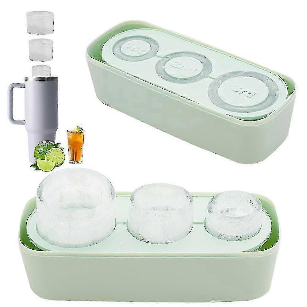 Ice Cube Tray for Stanley Tumbler Cup Silicone Ice Mold with Lid for Freezer