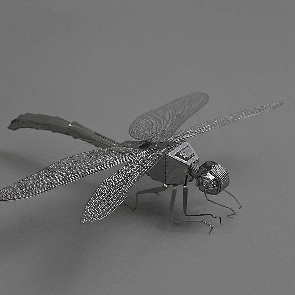 Splicing And Assembling Cool 3D Dragonfly Model Splicing DIY Building Metal Dragonfly