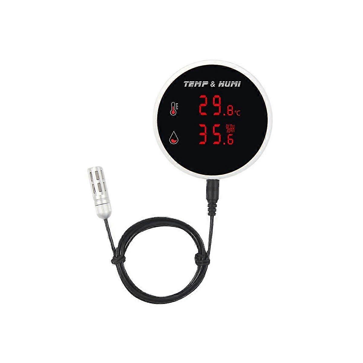 Tuya Wifi Temperature And Humidity Sensor External Probe Lcd Display Thermometer Hygrometer Remote