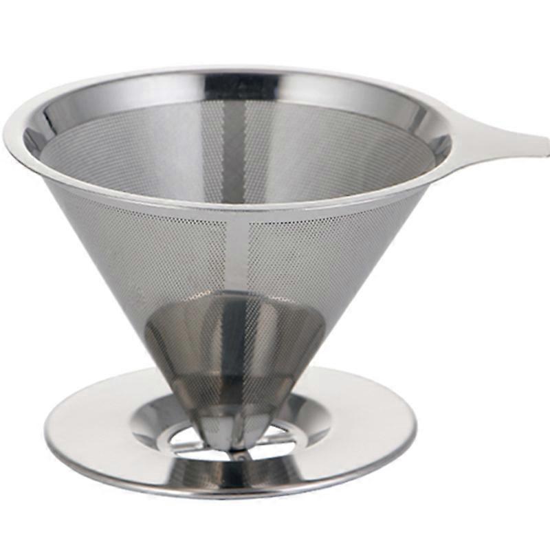 Stainless Steel Coffee Filter Reusable Serve Coffee Maker For Home Office Use(1 pcs, silver)