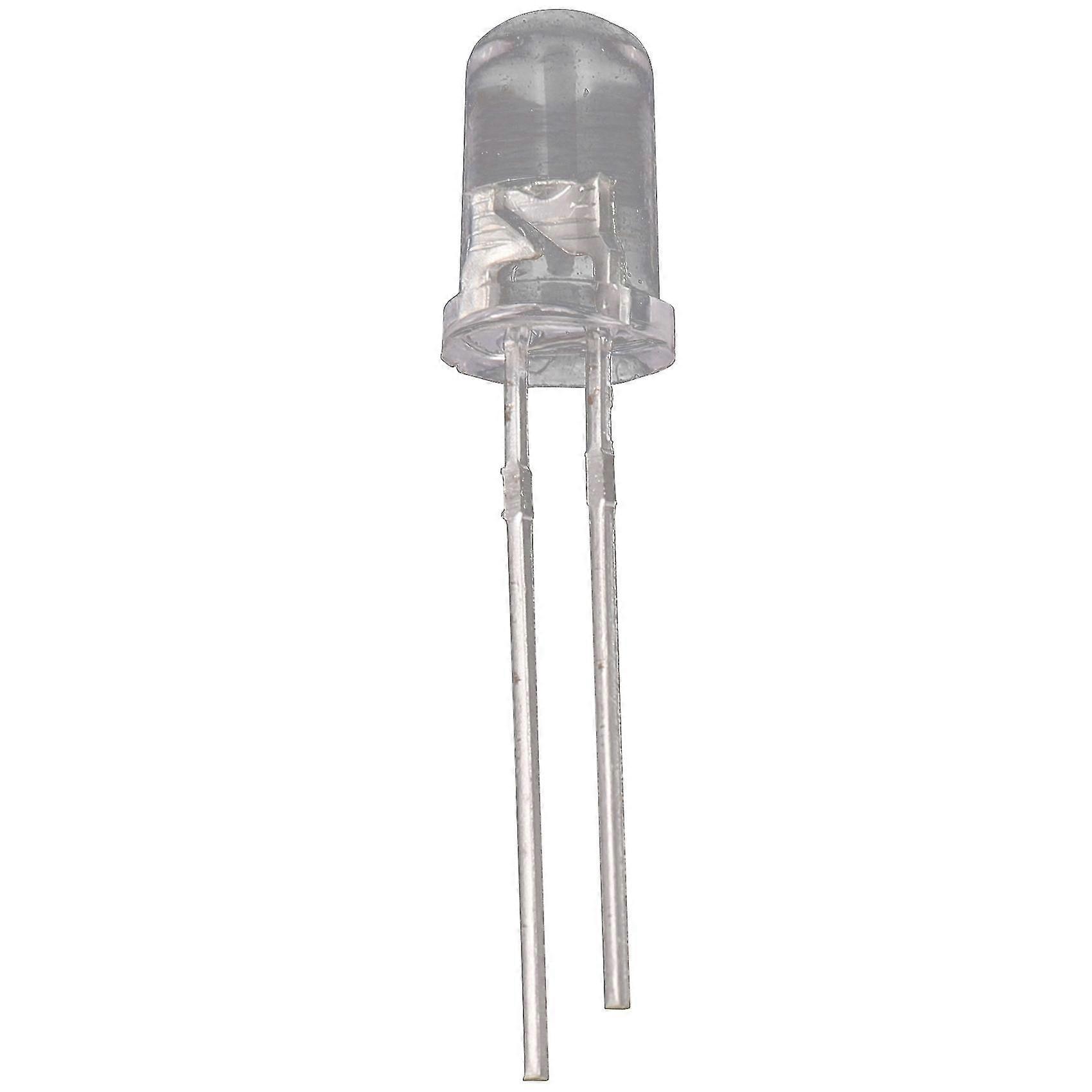 100 Pcs 5mm White Led Diode Lights Dc 3v 20ma Bulb Electronics Components Light Emitting Diodes