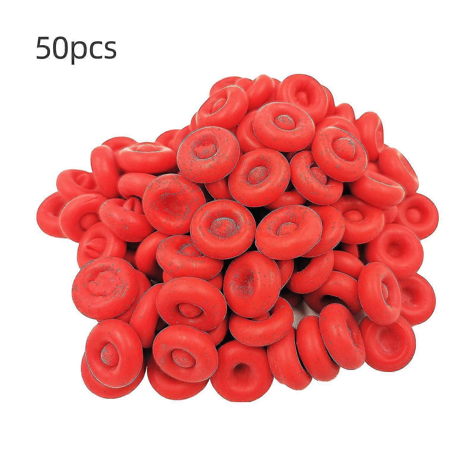 50 pcs Caulk Caps, Red Latex Protective Sleeve For Glass Glue Nozzles, Leak Proof And Easy To Use
