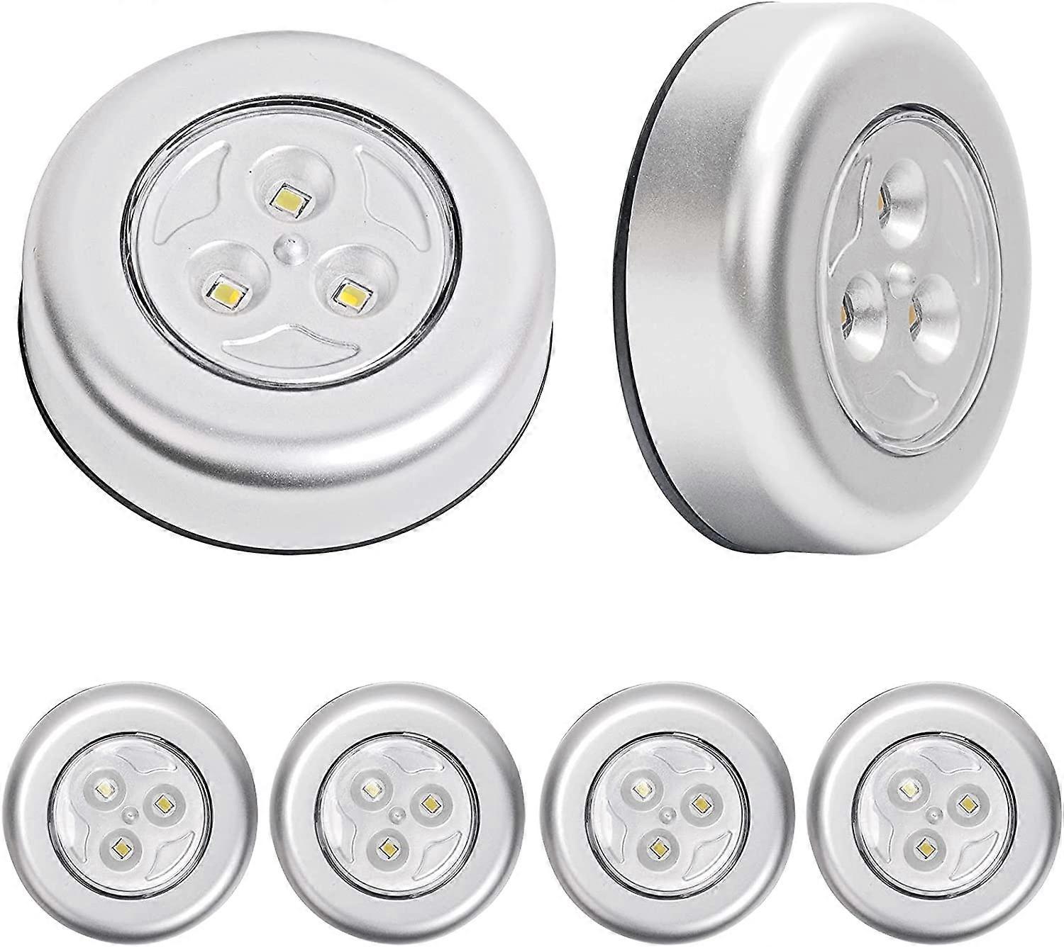 6pcs LED battery-powered wireless night light touch light