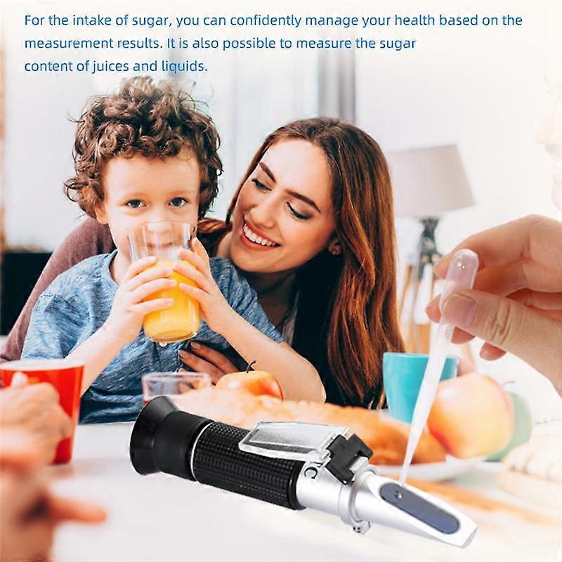 Portable Brix Refractometer 0-90% HandHeld Sugar Content Meter for Fruit Soup Tester Measurement Instrument