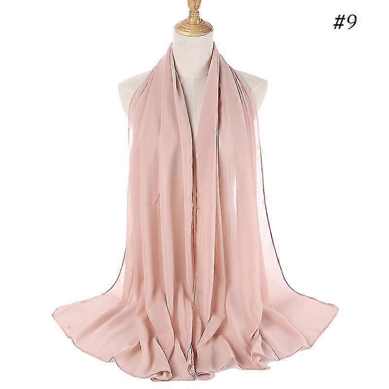 Donne Chiffon Soft Wrap Sciarpa Scialle Foulard Foulard
