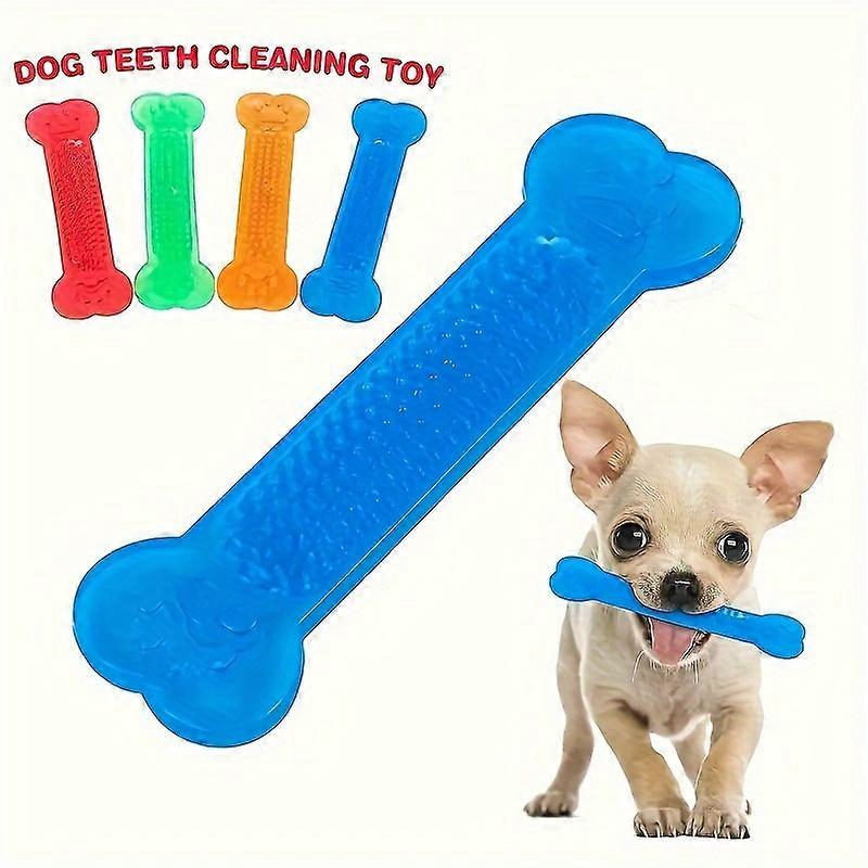 2-Pack Indestructible Rubber Dog Chew Toys - Toothbrush Design for Aggressive Chewers - Promotes Dental Health and Gum Massage - Perfect Pet Accessori