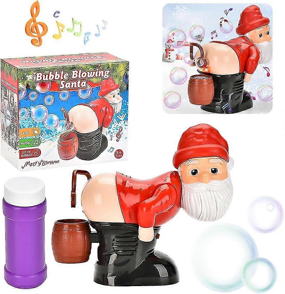 Jul Bubble Machine, Santa Bubble Guns Elektrisk Bubble Machine Bubble Toy