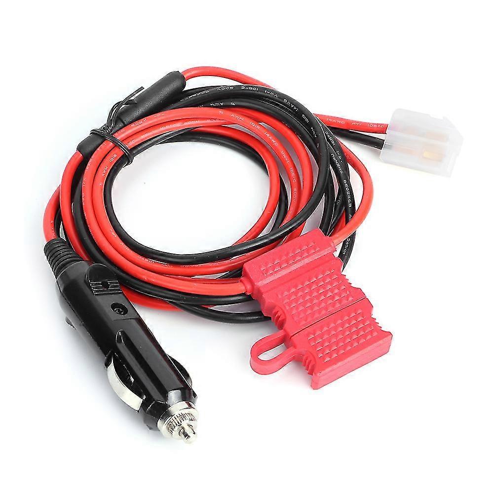 12V Cigarette Lighter Car Radio Power Cable T-shaped 2Pin Cord for Kenwood TM-201B