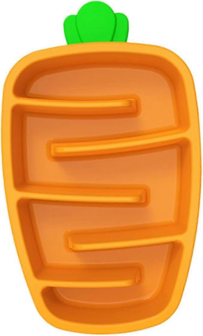 Slow Food Bowl for Dogs - Silicone Slow Feeder Insert for Cat and Puppy - Maze Design Dog and Cat Water Bowls - Carrot Shaped Feeding Supplies