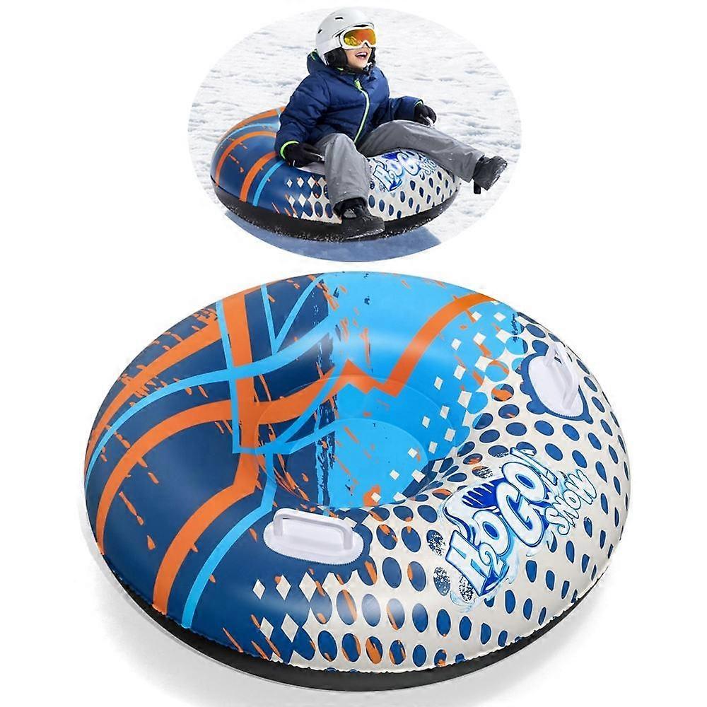 Children Inflatable Ski Tube,Handle Design Sledding Tube Ring 37"