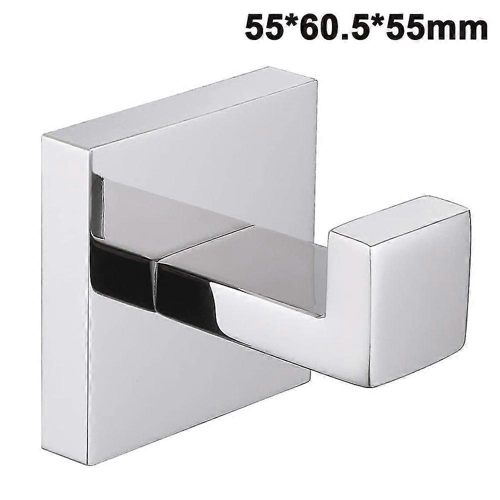 Bath Towel Hook Stainless Steel Square Clothes Towel Coat Robe Hook