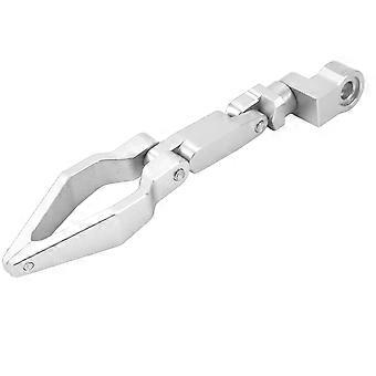 Ölrohrkabelclip Aluminiumlegierung faltbar Universal für Motorrad Elektroroller Dirt Bike ATV Silber